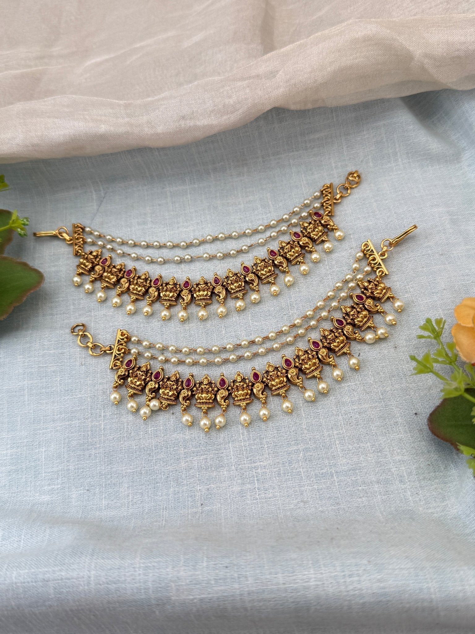 Royal Antique Maatal Earchain 536 - Mahilas