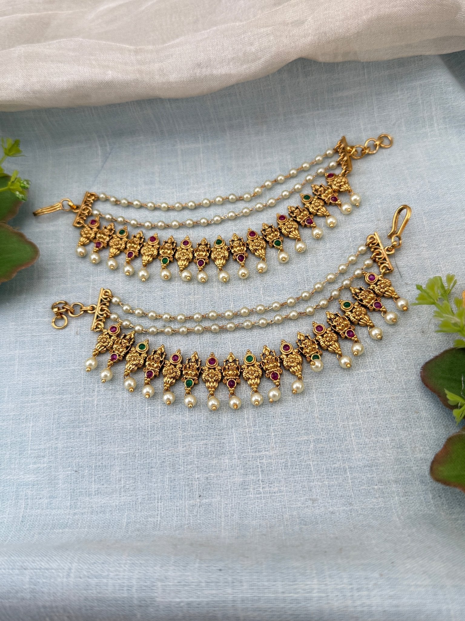 Royal Antique Maatal Earchain 537 - Mahilas