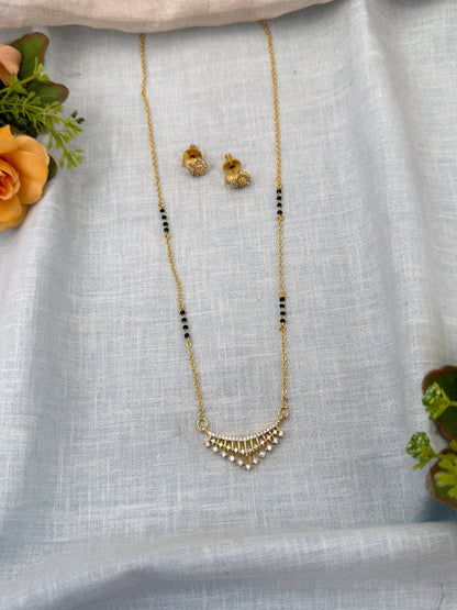 Royal Antique Mangalya Chain Necklace Set 0498 - Mahilas