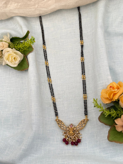 Royal Antique Mangalya Chain Necklace Set 0500 - Mahilas