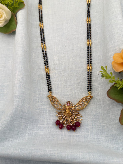 Royal Antique Mangalya Chain Necklace Set 0500 - Mahilas