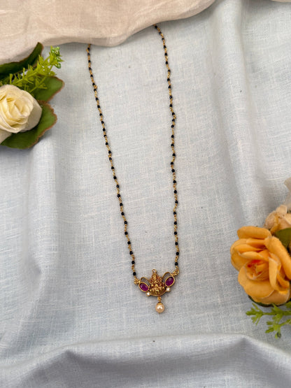 Royal Antique Mangalya Chain Necklace Set 0507 - Mahilas
