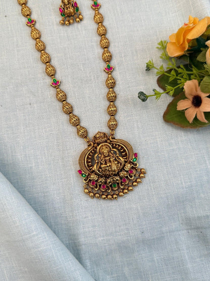 Royal Antique Mid Long Necklace Set 956 - Mahilas