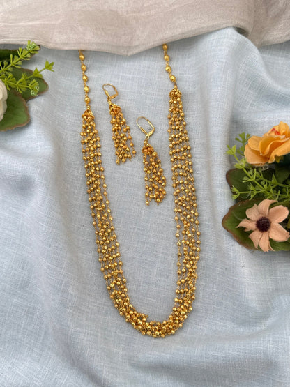 Royal Antique Multi Layer Necklace Set 1168 - Mahilas