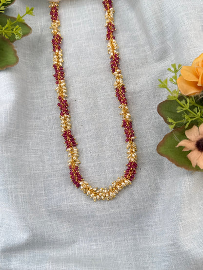 Royal Antique Pearl Layer Necklace 1153 - Mahilas