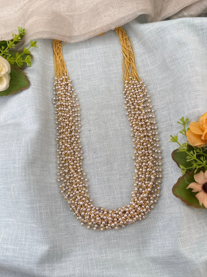 Royal Antique Pearl Multi Layer Necklace 1157 - Mahilas