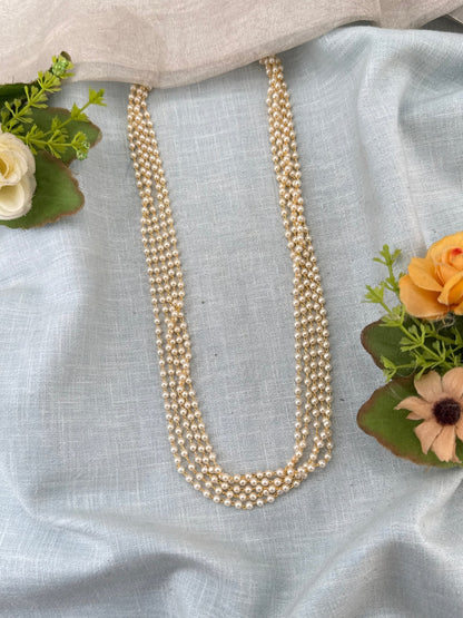 Royal Antique Pearl Multi Layer Necklace 1159 - Mahilas