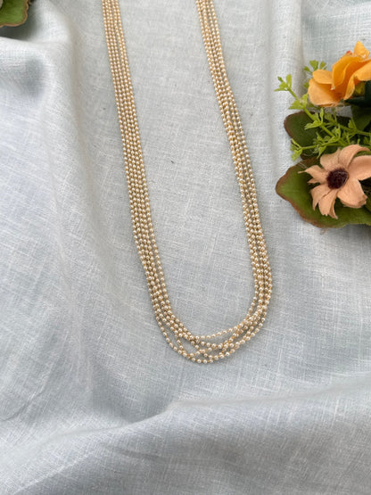 Royal Antique Pearl Multi Layer Necklace 1161 - Mahilas