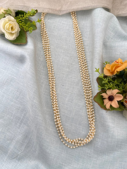 Royal Antique Pearl Multi Layer Necklace 1162 - Mahilas