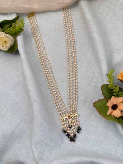 Royal Antique Pearl Necklace Set 0660 - Mahilas