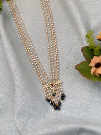 Royal Antique Pearl Necklace Set 0660 - Mahilas