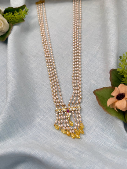 Royal Antique Pearl Necklace Set 0661 - Mahilas