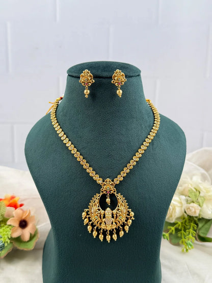 Royal Antique Pendant Necklace Set 590 - Mahilas