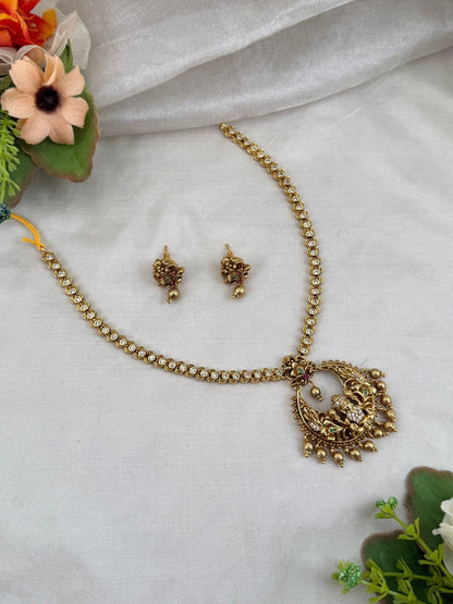 Royal Antique Pendant Necklace Set 590 - Mahilas