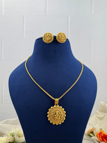 Royal Antique Pendant Necklace Set 752 - Mahilas