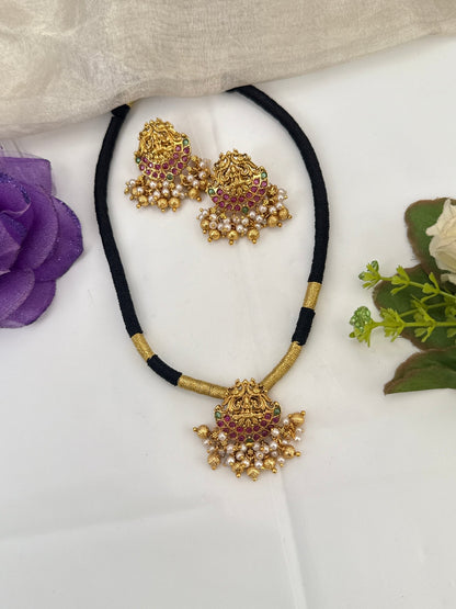 Royal Antique Rope Short Necklace Set 1041 - Mahilas