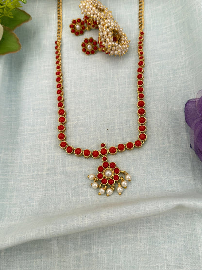 Royal Antique Short Necklace Set 0634 - Mahilas