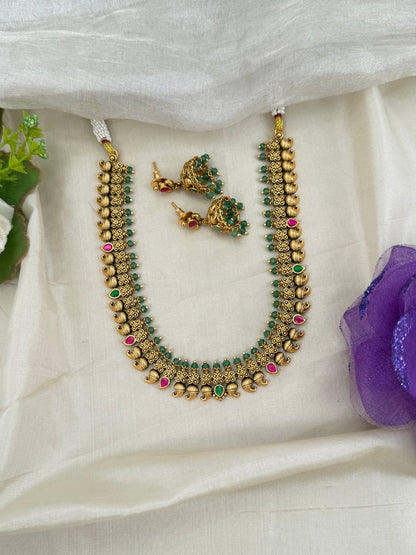 Royal Antique Short Necklace Set 0649 - Mahilas