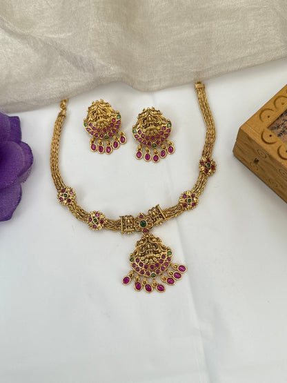 Royal Antique Short Necklace Set 1032 - Mahilas