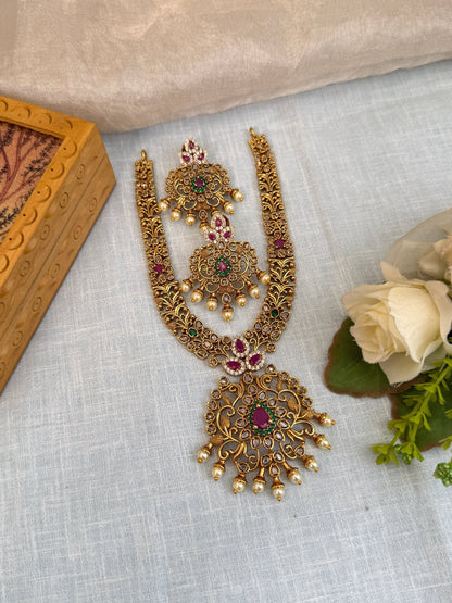 Royal Antique Short Necklace Set 829 - Mahilas