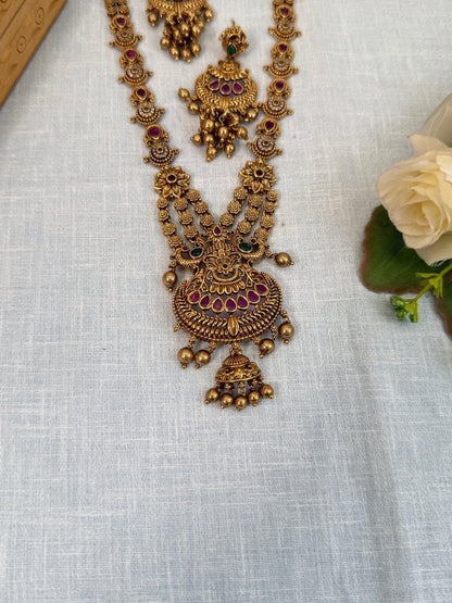 Royal Antique Short Necklace Set 830 - Mahilas