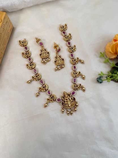 Royal Antique Short Necklace Set 839 - Mahilas