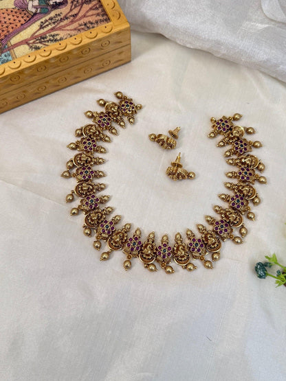 Royal Antique Short Necklace Set 841 - Mahilas