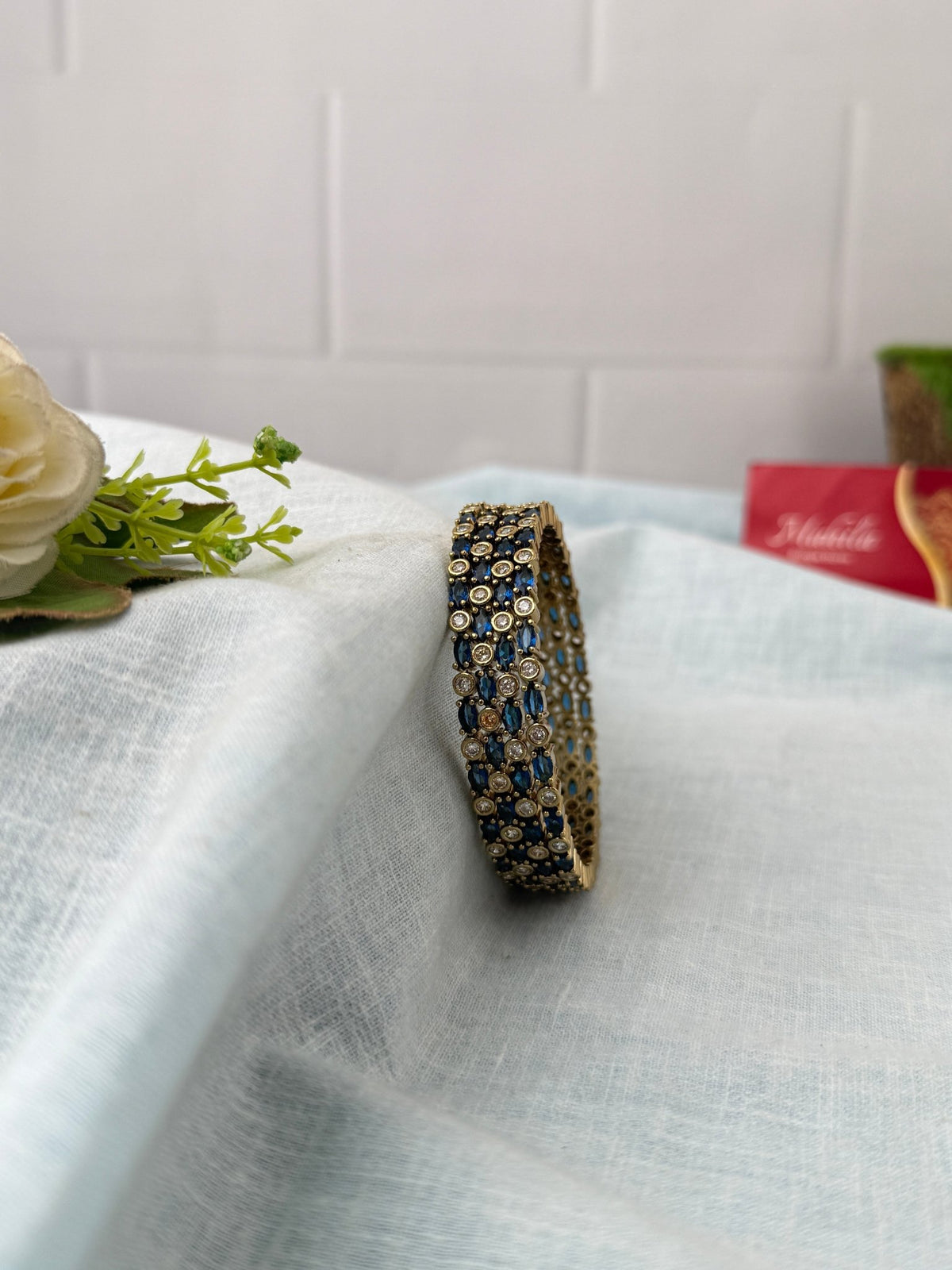 Royal Antique Stone Designer Bangles| Set Of 4| B0502 - Mahilas