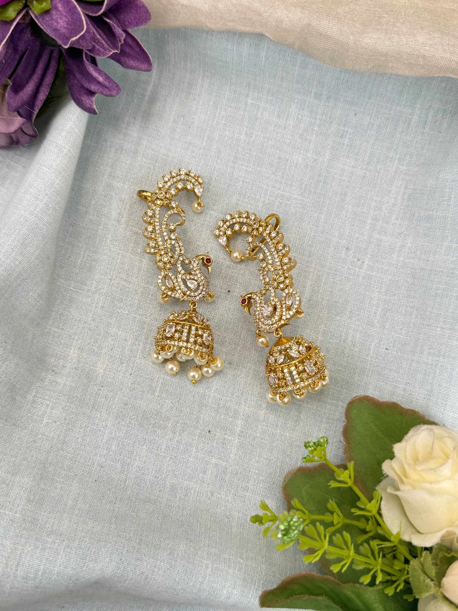 Royal Antique Stone Earcuff Earrings 0843 - Mahilas