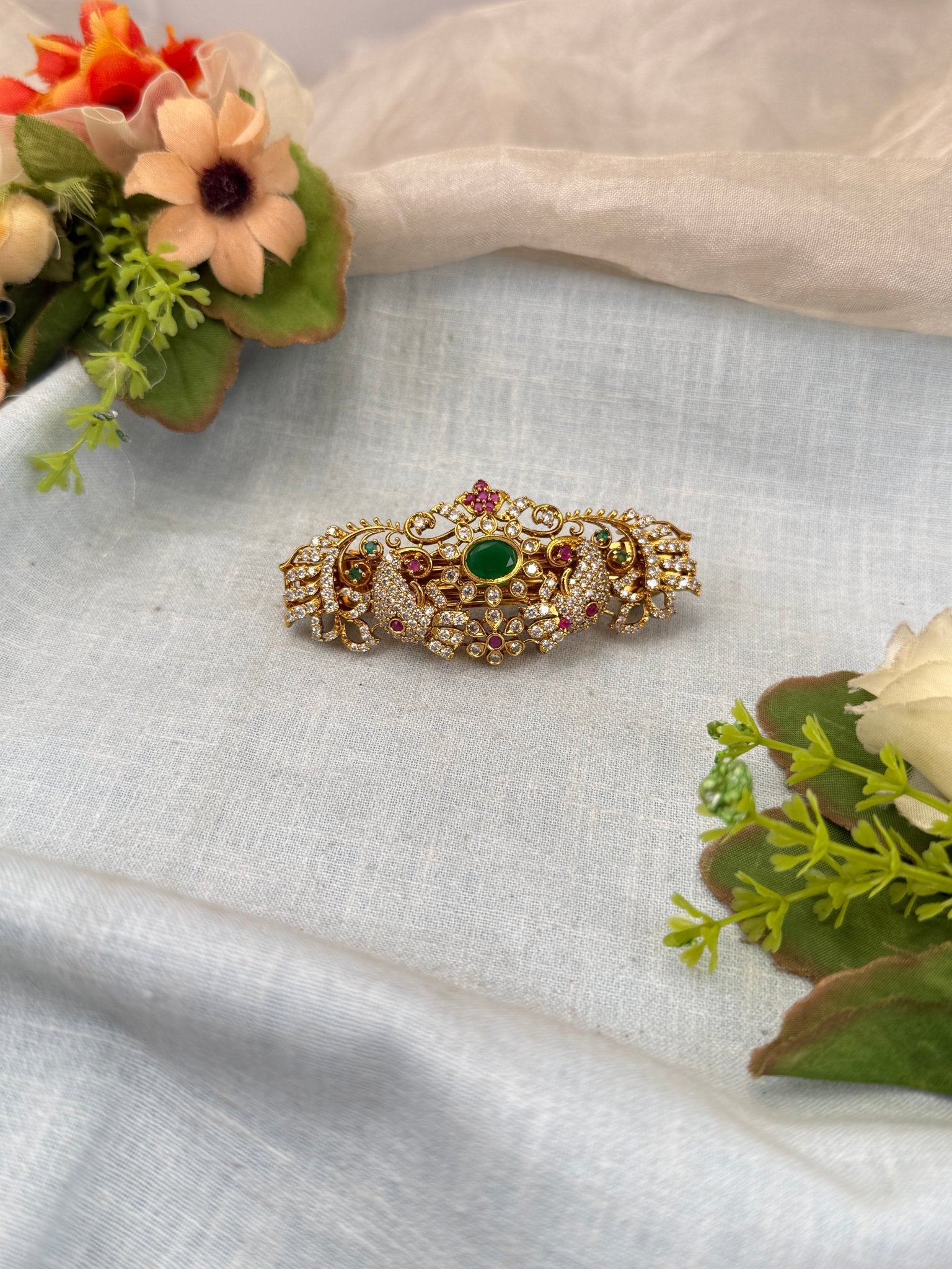 Royal Antique Stone Hair Clip 162 - Mahilas