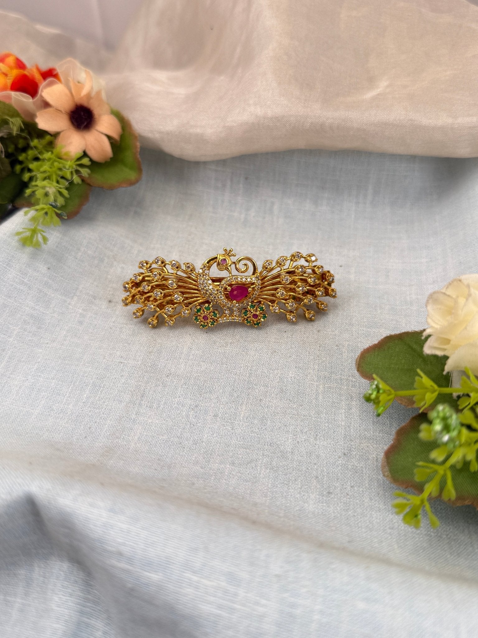 Royal Antique Stone Hair Clip 169 - Mahilas