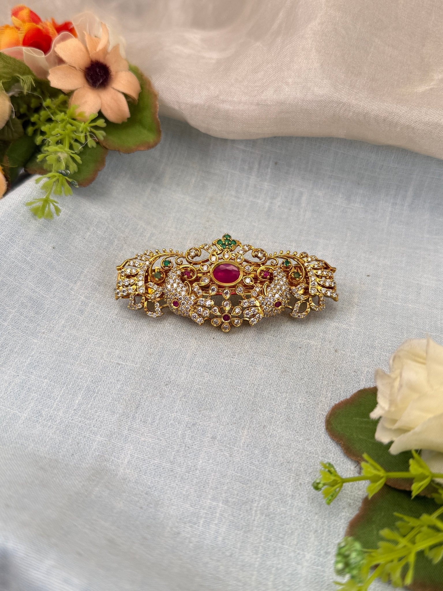 Royal Antique Stone Hair Clip 171 - Mahilas