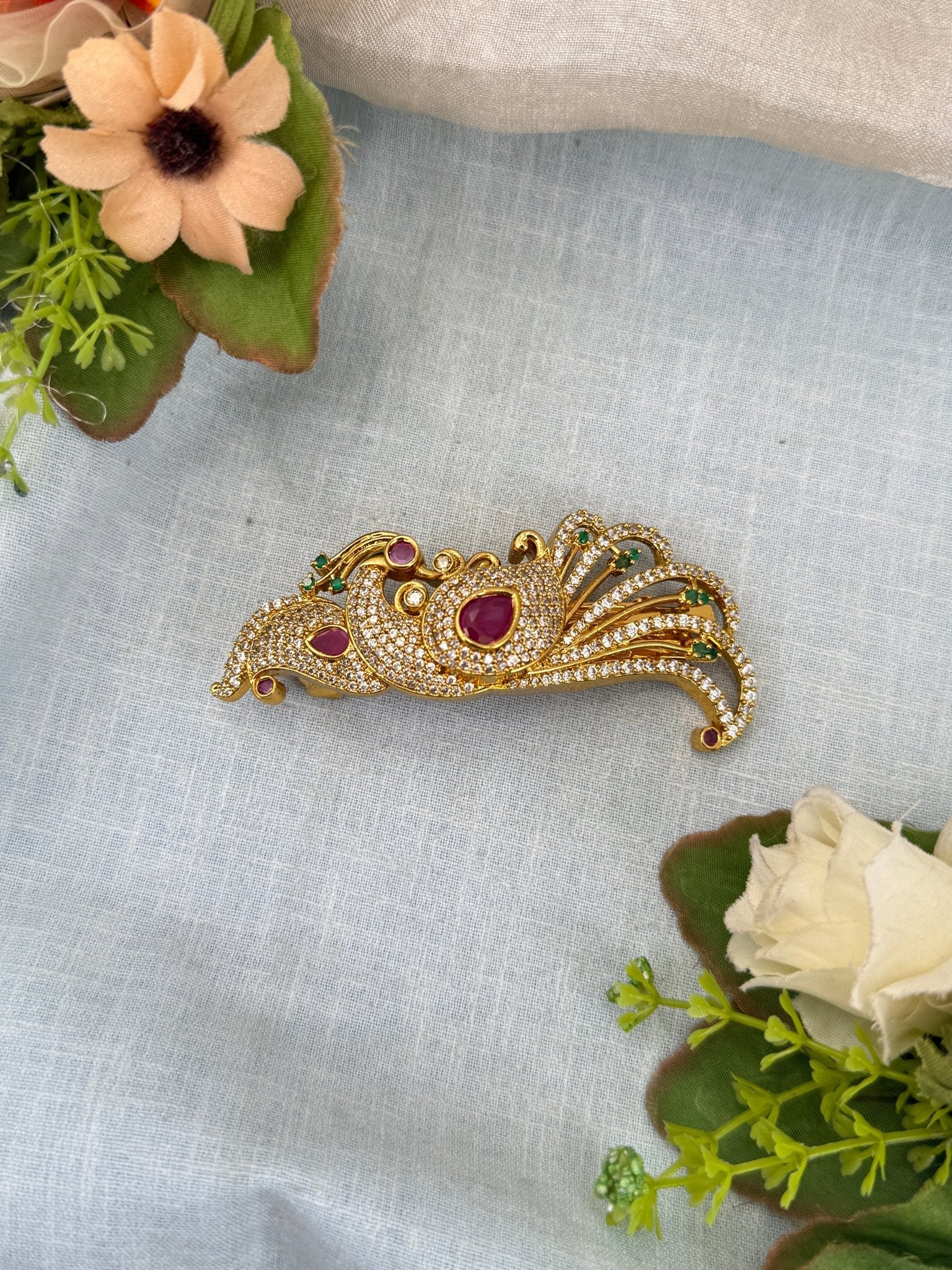 Royal Antique Stone Hair Clip 174 - Mahilas