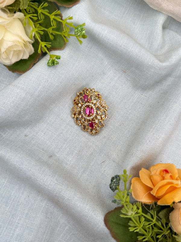 Royal Antique Stone Saree Pin Broach 2046