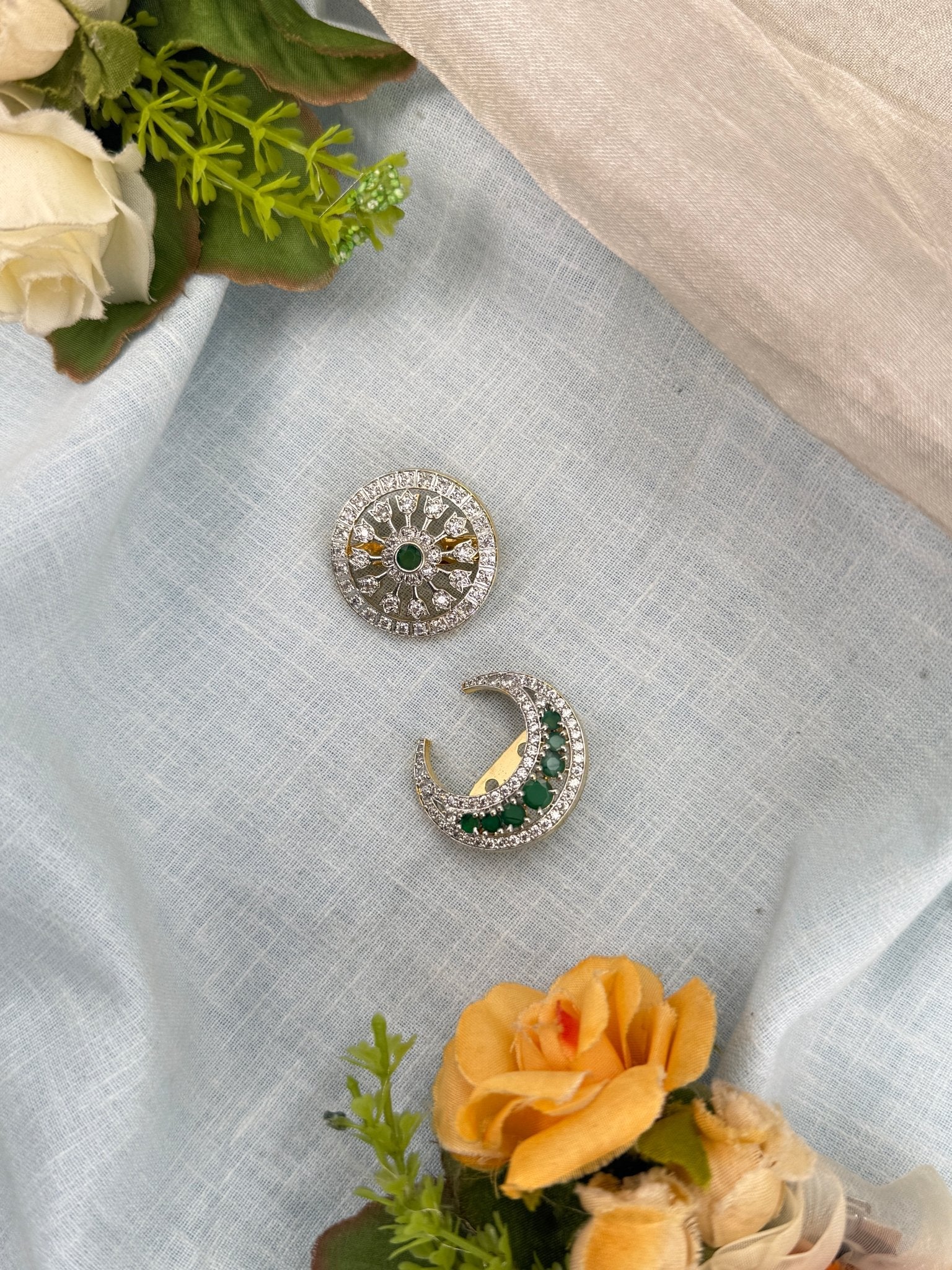 Royal Antique Stone Saree Pin Broach 2049 - Mahilas