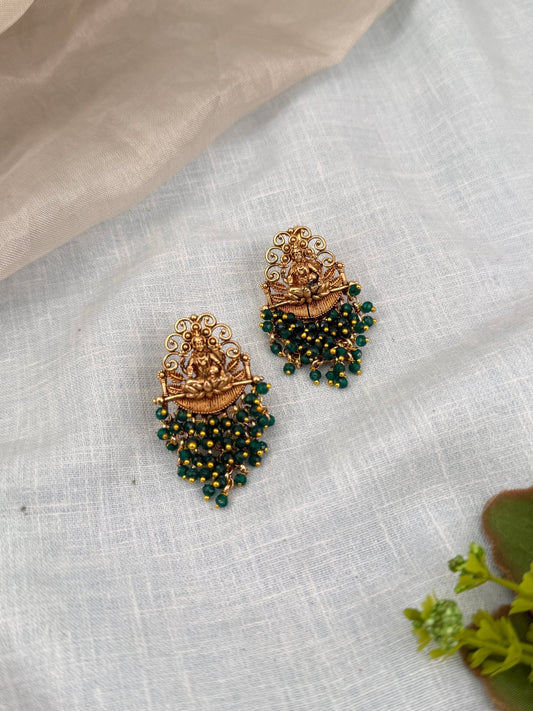Royal Antique Stud Dangler Earrings 0461 - Mahilas