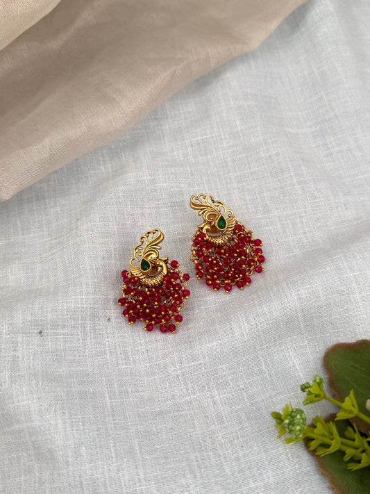 Royal Antique Stud Dangler Earrings 0462 - Mahilas