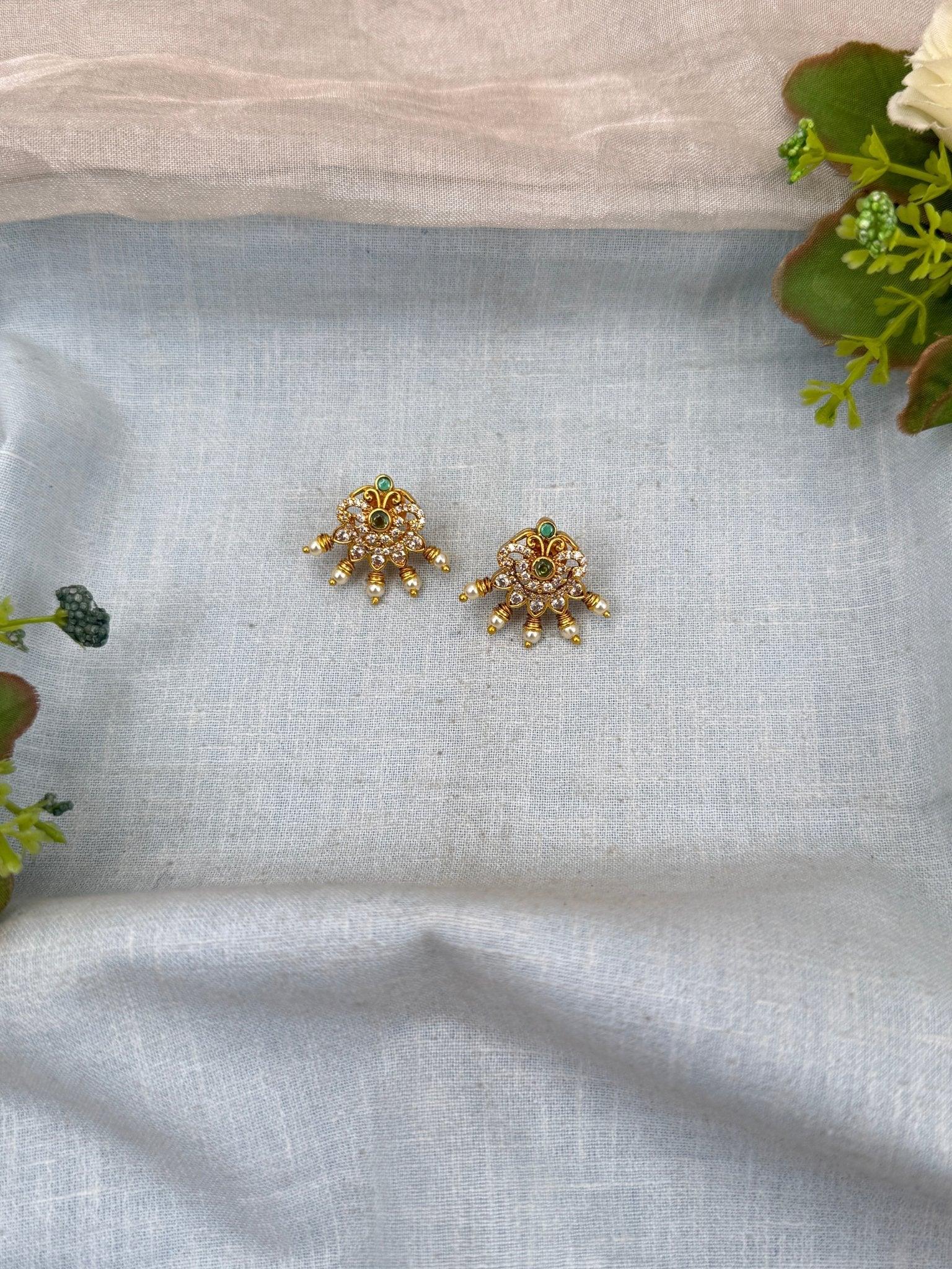 Royal Antique Stud Earrings 0696 - Mahilas