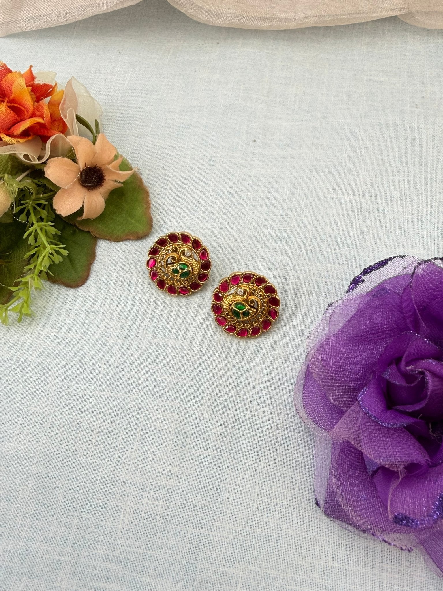 Royal Antique Stud Earrings 1046 - Mahilas