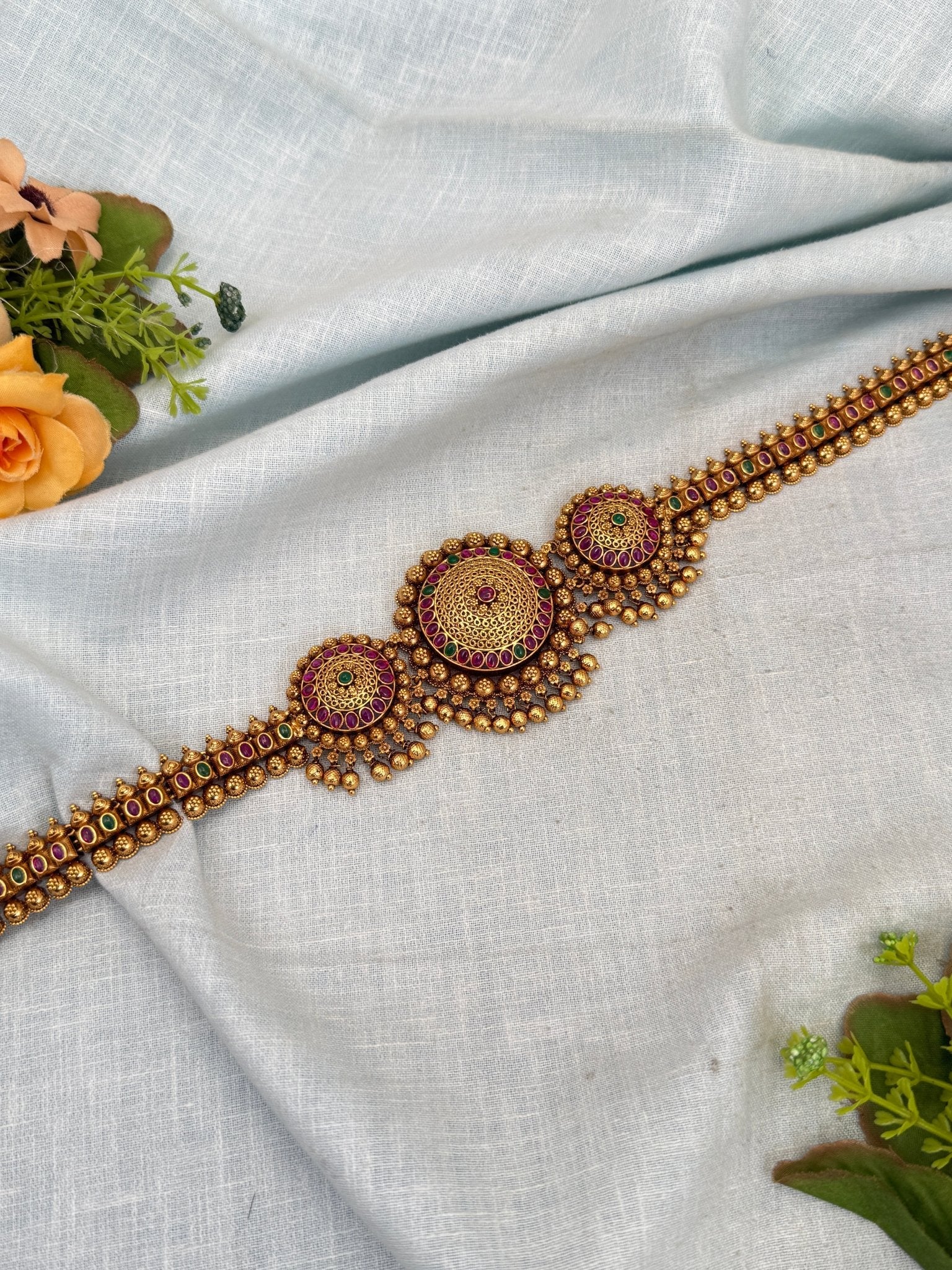 Royal Antique Vaddanam Kamarbandh Hip Belt 7223 - Mahilas