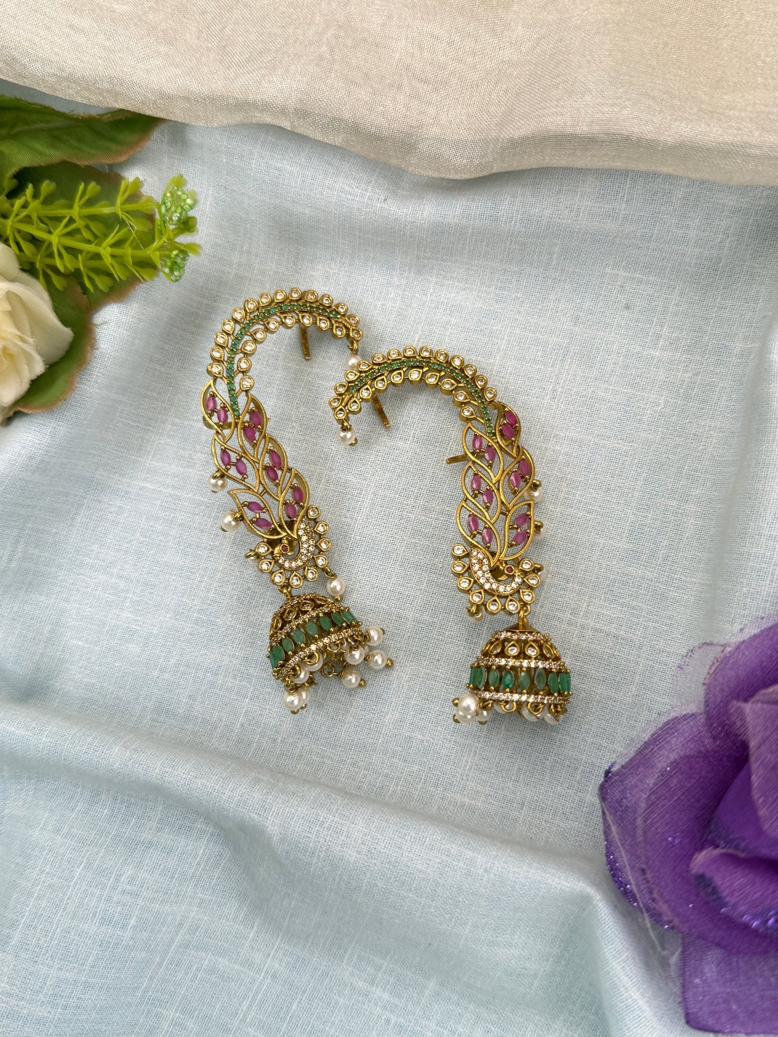 Royal Antique Victorian Earcuff Earrings 0944 - Mahilas