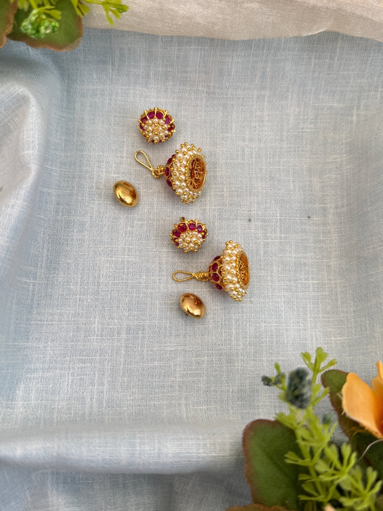 Royal Bellimoda Jhumka Stud Detachable Earrings 0630 - Mahilas