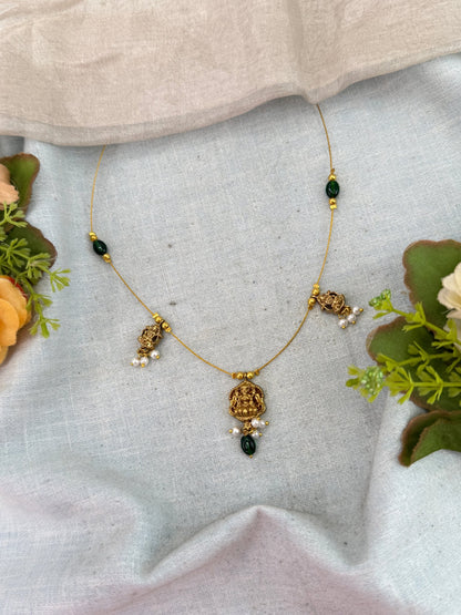 Royal Invisible Chain Antique Necklace 1011 - Mahilas