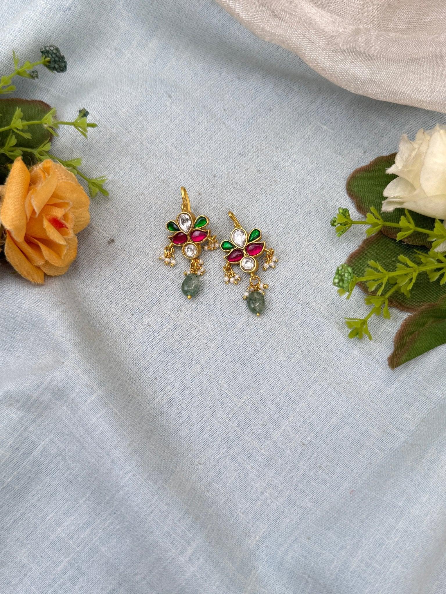 Royal Jadau kundan Bugadi Earcuff Earrings 0519 - Mahilas