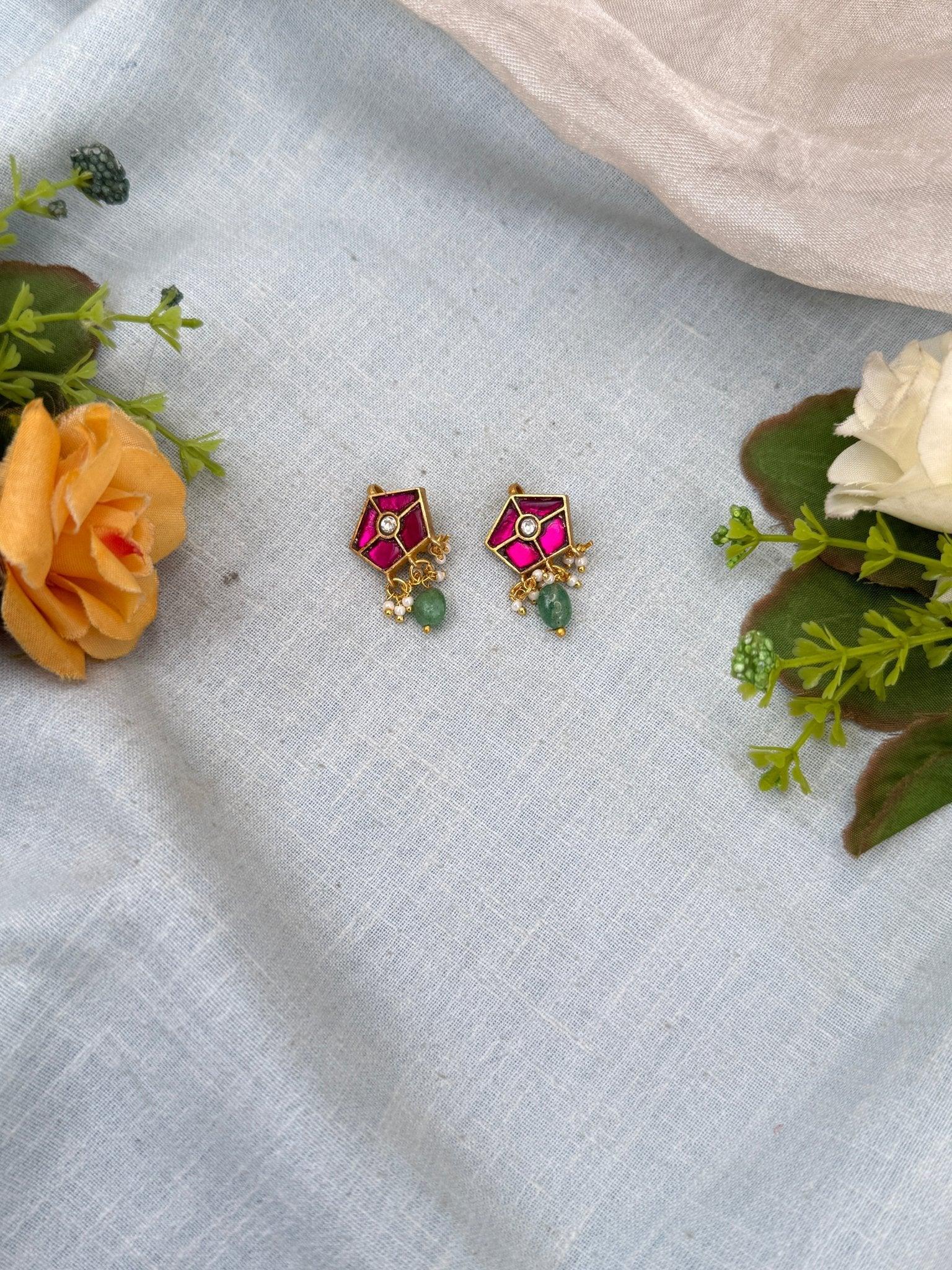 Royal Jadau kundan Bugadi Earcuff Earrings 0521 - Mahilas