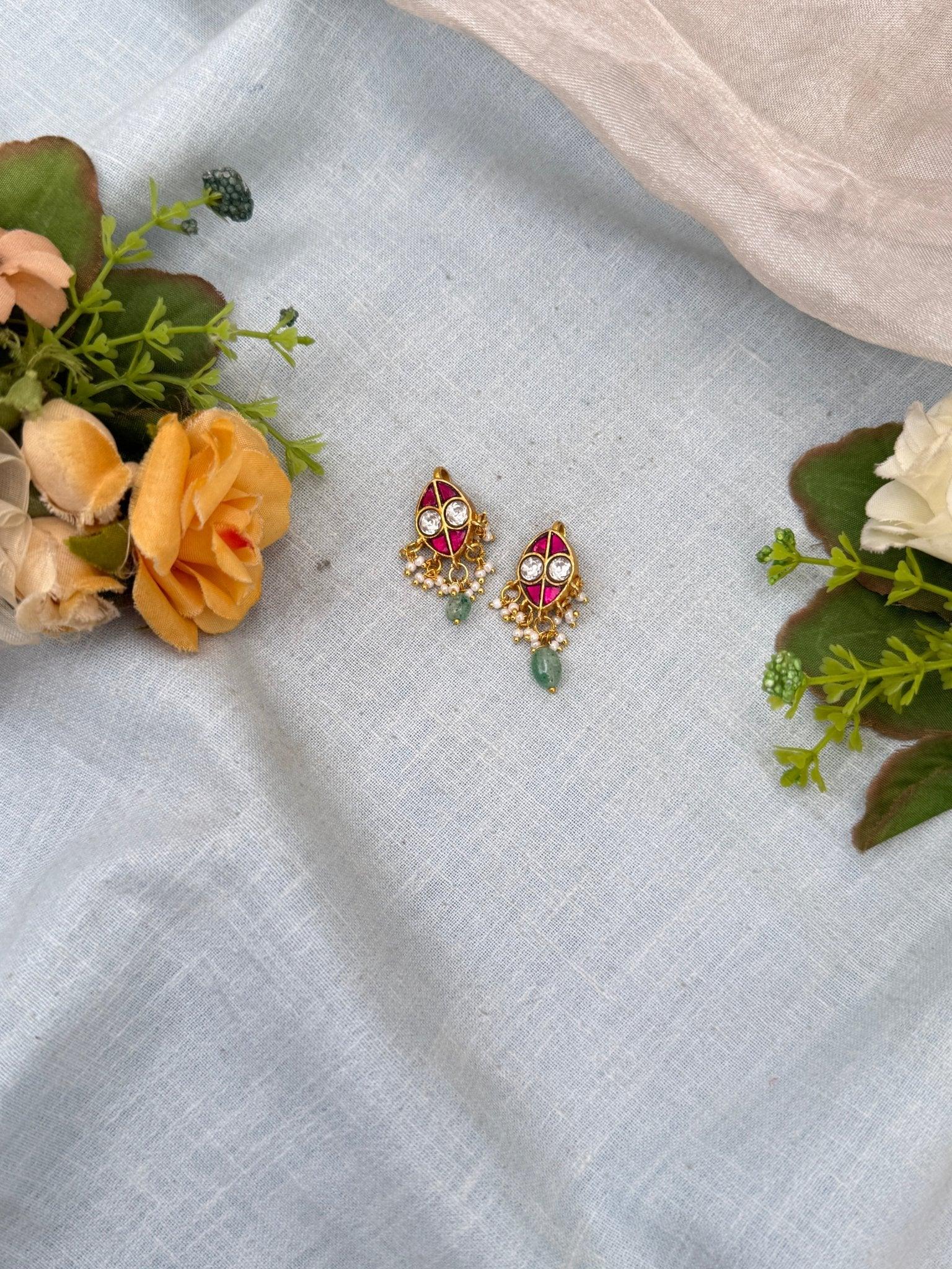 Royal Jadau kundan Bugadi Earcuff Earrings 0522 - Mahilas