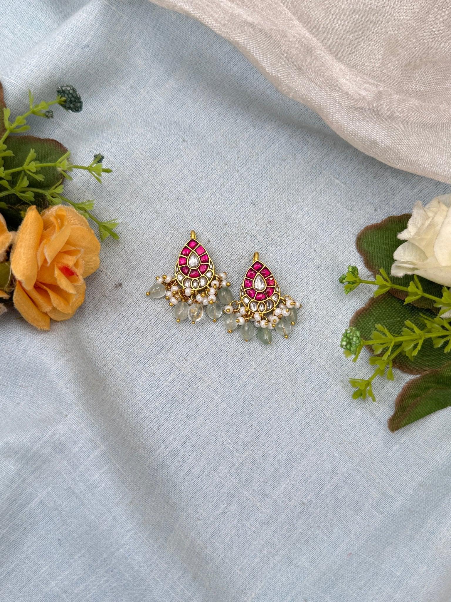 Royal Jadau kundan Bugadi Earcuff Earrings 0524 - Mahilas