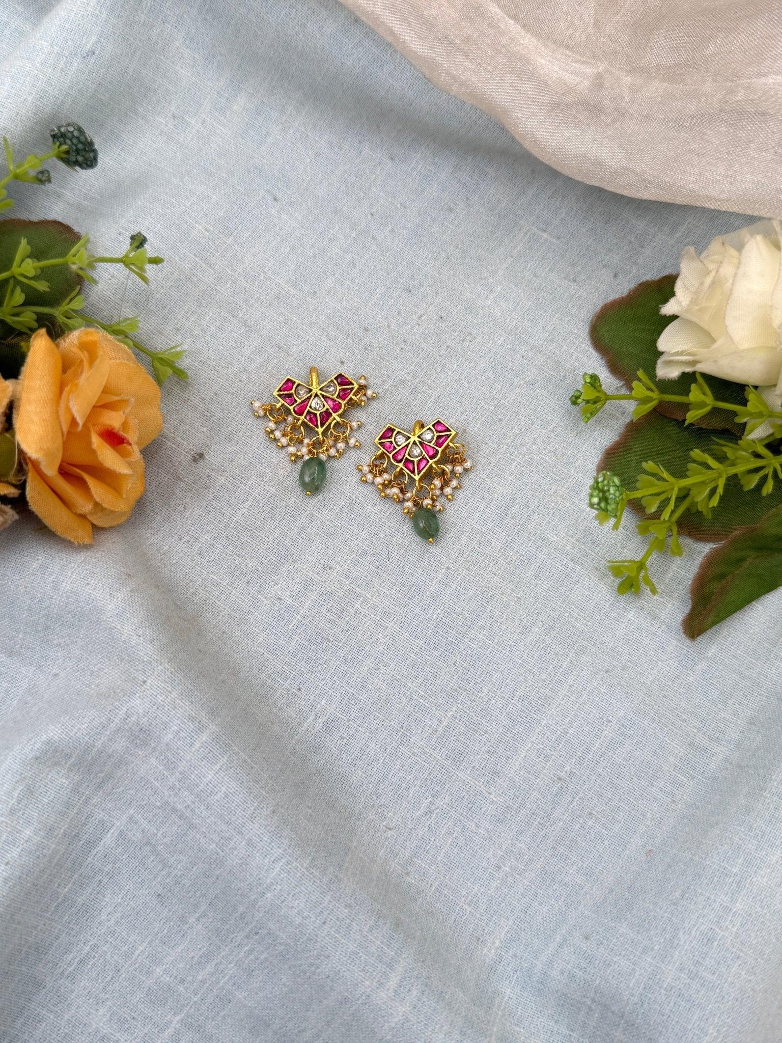 Royal Jadau kundan Bugadi Earcuff Earrings 0525 - Mahilas