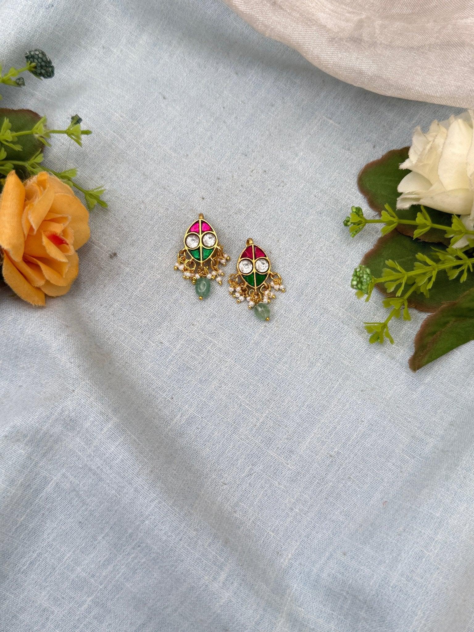 Royal Jadau kundan Bugadi Earcuff Earrings 0528 - Mahilas