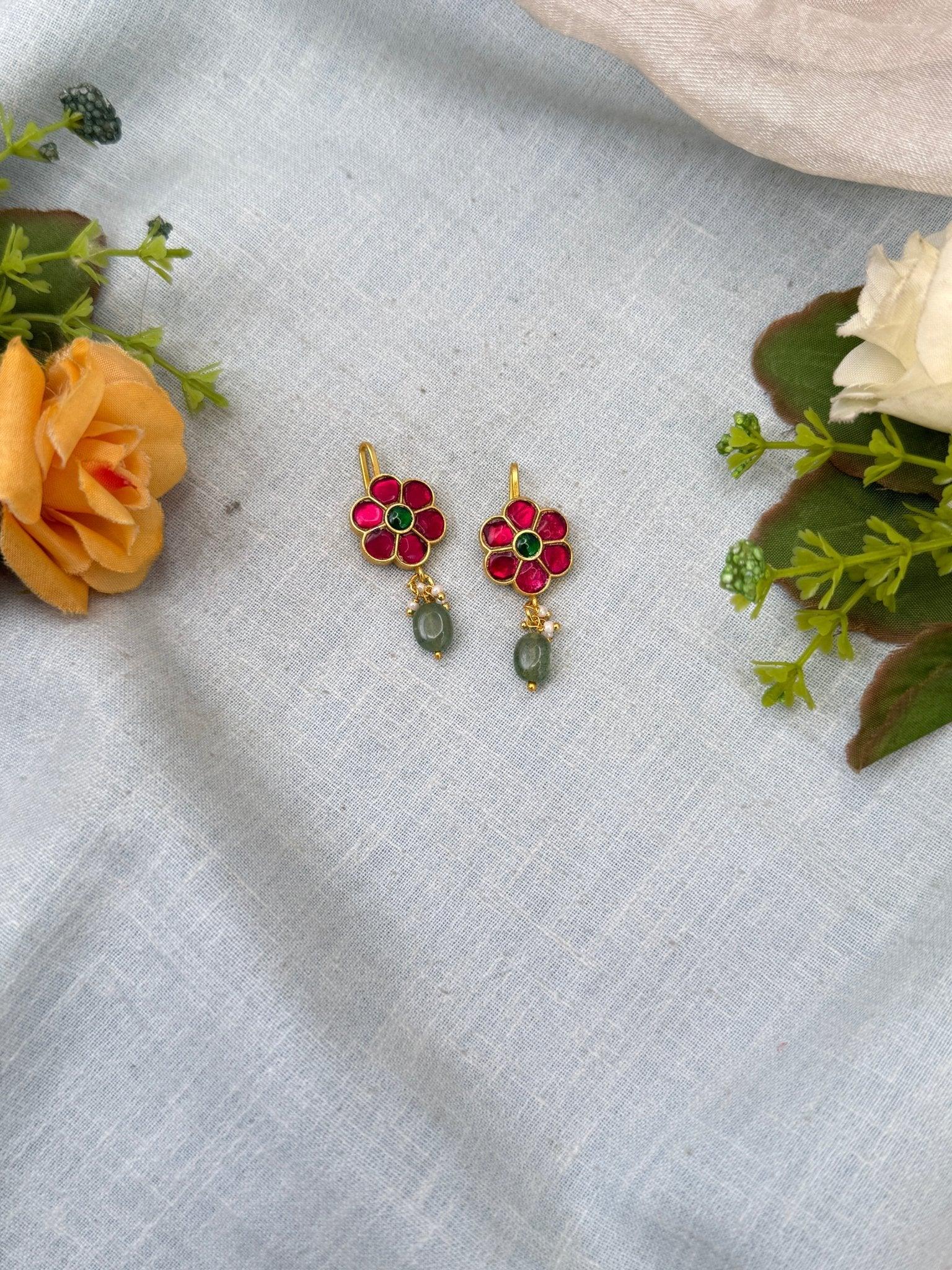 Royal Jadau kundan Bugadi Earcuff Earrings 0531 - Mahilas